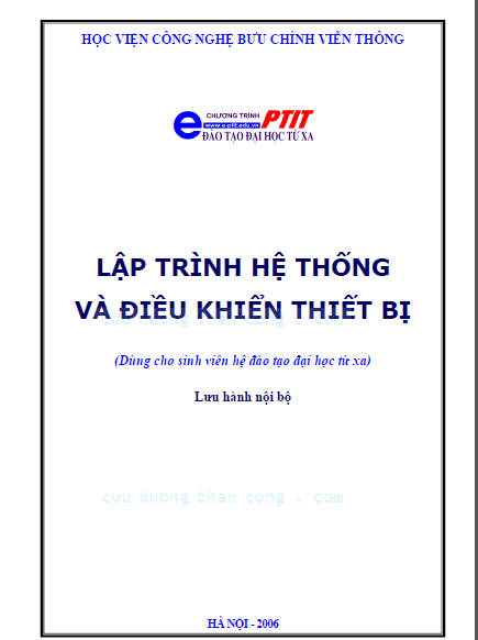 Lập trình hệ thống và điều khiển thiết bị