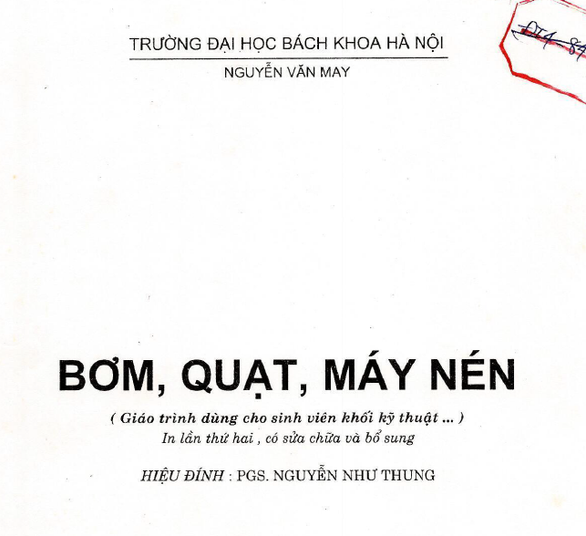 Bơm, quạt, máy nén