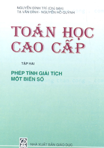 Toán học cao cấp tập 2