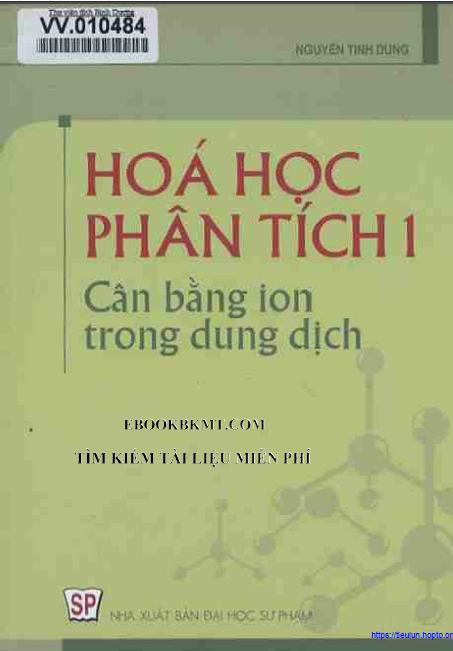 Hóa học phân tích 1: Cân bằng ion trong dung dịch
