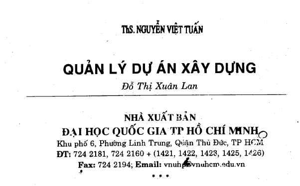Quản lý dự án xây dựng
