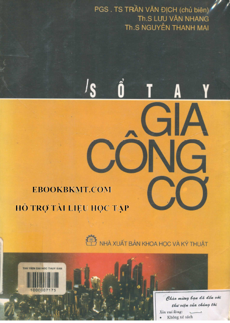 Sổ tay gia công cơ