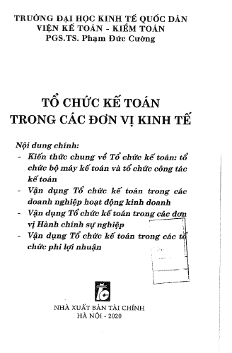 Tổ chức kế toán trong các đơn vị kinh tế