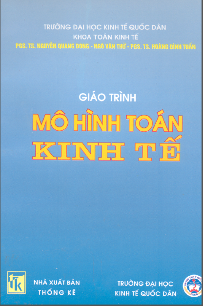 Giáo trình mô hình toán kinh tế