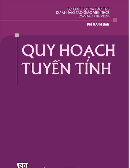 Quy hoạch tuyến tính