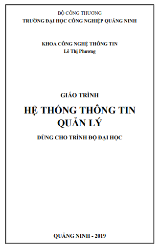 Giáo trình Hệ thống thông tin quản lý
