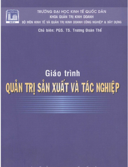 Giáo trình quản trị sản xuất và tác nghiệp