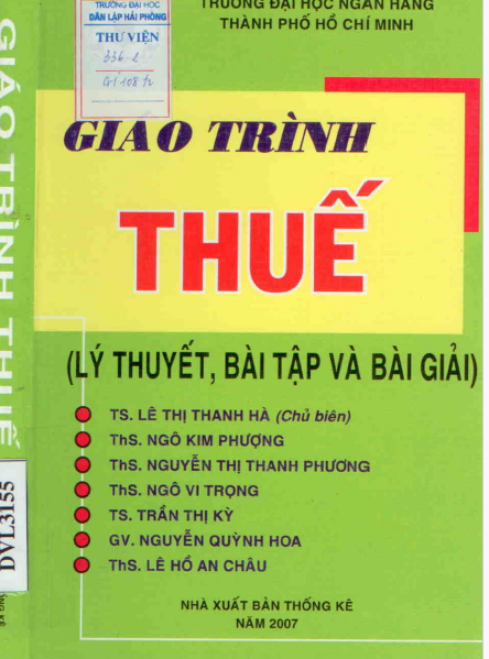 Giáo trình Thuế