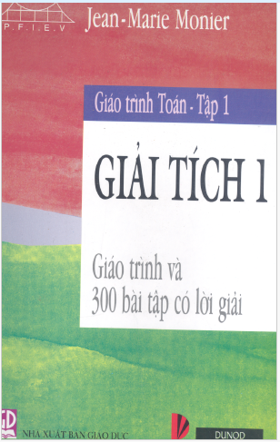 Giáo trình toán 1 ( Giải tích 1)