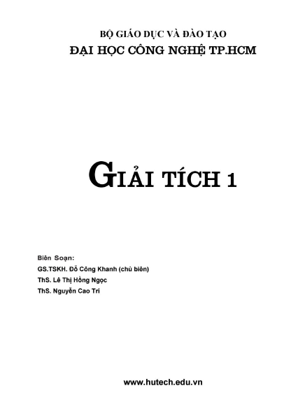 Giải tích 1