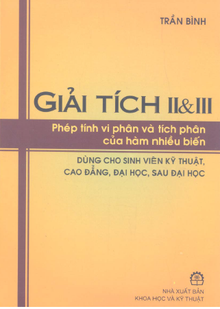 Giải tích II + III