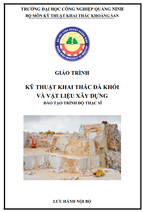 GT Kỹ thuật khai thác đá khối và vật liệu xây dựng (thạc sĩ)