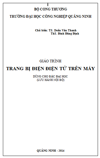 Giáo trình Trang bị điện điện tử trên máy