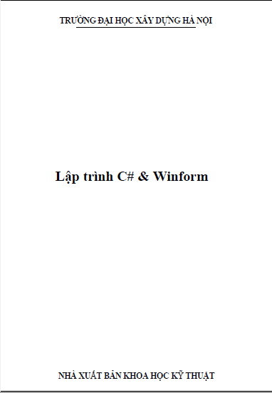 Lập Trình C# & Winform
