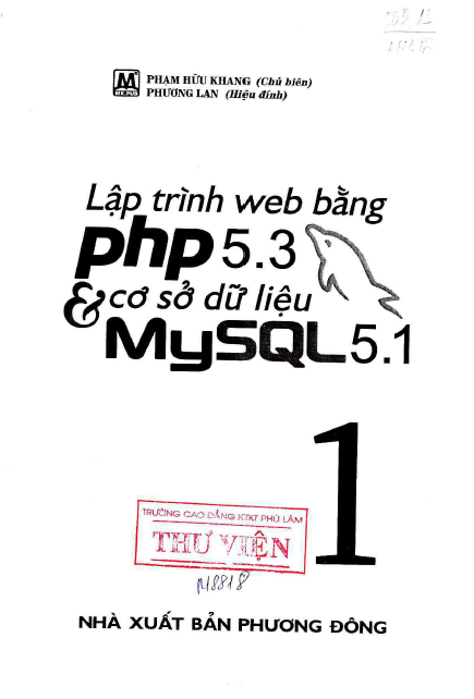 Giáo trình Lập trình Web bằng PHP 5.3 và cơ sở dữ liệu MySQL