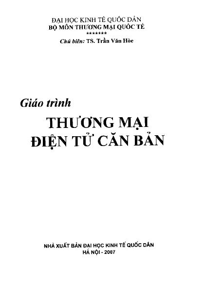 Giáo trình thương mại điện tử căn bản