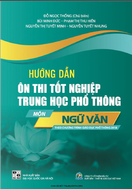 Tài liệu hướng dẫn ôn thì tốt nghiệp THPT môn ngữ văn