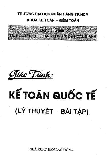 Giáo trình kế toán quốc tế