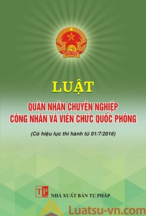 Luật Quân nhân chuyên nghiệp, công nhân và viên chức quốc phòng