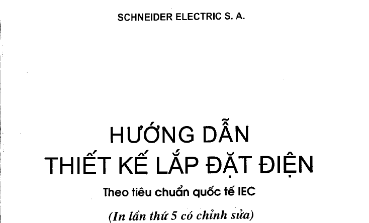 Hướng dẫn thiết kế lắp đặt điện (theo tiêu chuẩn quốc tế IEC)