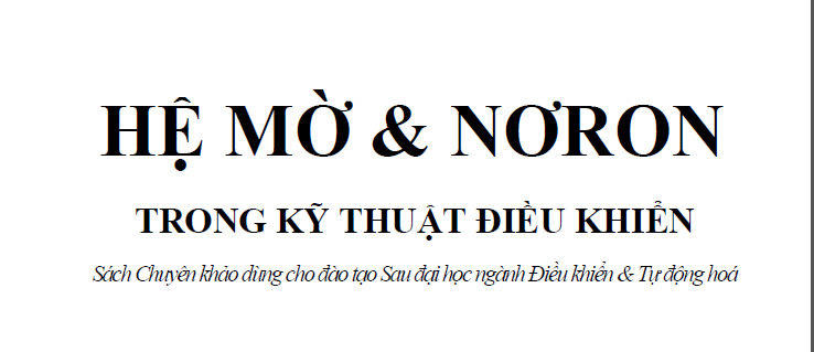 Hệ mờ và Nơron trong kỹ thuật điều khiển