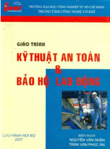 Giáo trình kỹ thuật an toàn và bảo hộ lao động