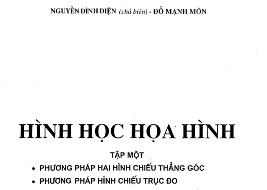 Hình học họa hình tập 1 (Nguyễn Đình Điện)