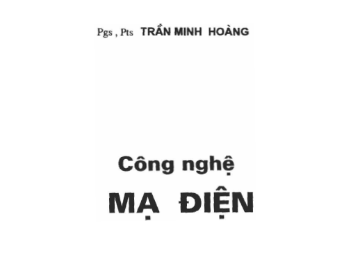 Công nghệ mạ điện