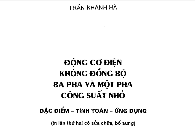 Động cơ điện không đồng bộ ba pha và một pha công suất nhỏ