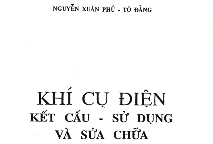 Khí cụ điện (kết cấu- sử dụng và sửa chữa)