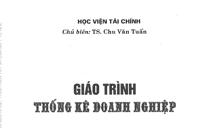 Giáo trình thống kê doanh nghiệp