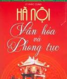 Hà Nội văn hóa và phong tục (tập 1)