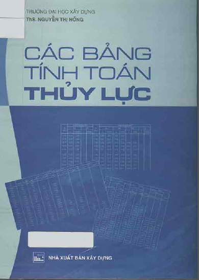 Các bảng tính toán thủy lực