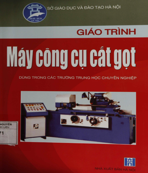 Giáo trình máy công cụ cắt gọt