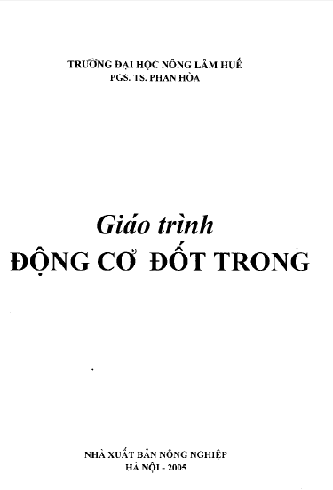 Giáo trình động cơ đốt trong