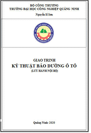 Giáo trình Kỹ thuật bảo dưỡng ô tô