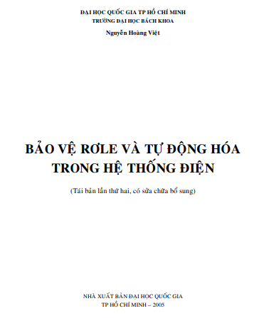 Bảo vệ rơle và tự động hóa trong hệ thống điện