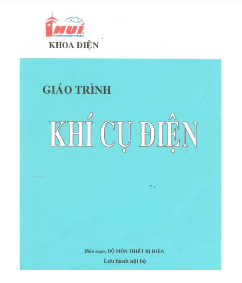 Giáo trình khí cụ điện