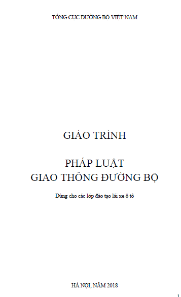 Giáo trình pháp luật giao thông đường bộ