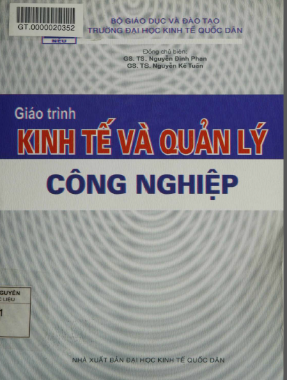 Giáo trình kinh tế quản lý và công nghiệp