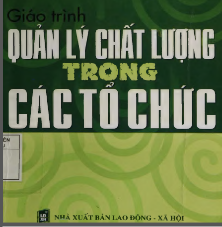 Giáo trình quản lý chất lượng trong các tổ chức