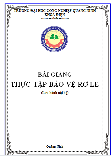 Bài giảng thực tập bảo vệ rơle