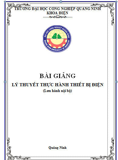 BÀI GIẢNG LÝ THUYẾT THỰC HÀNH THIẾT BỊ ĐIỆN