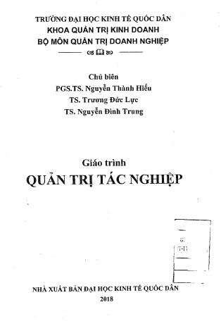 Giáo trình quản trị tác nghiệp