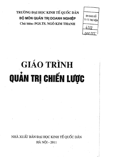 Giáo trình quản trị chiến lược