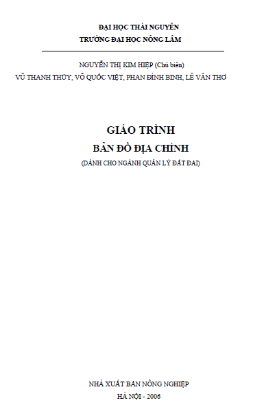 Giáo trình bản đồ địa chính
